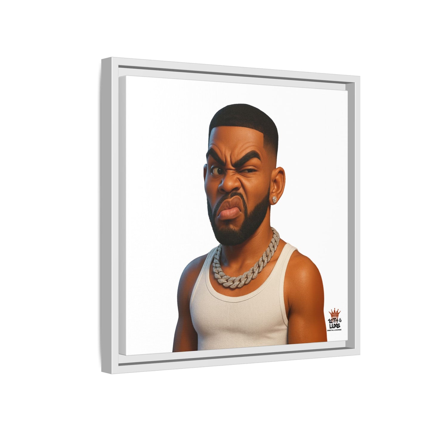 Man Funky Face - Canvas Art
