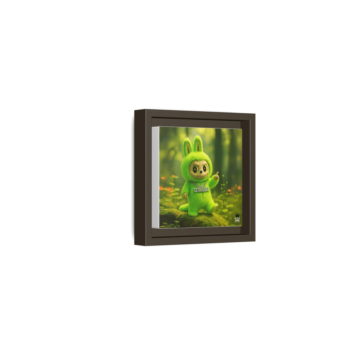 Plush Monster Green - Canvas Art
