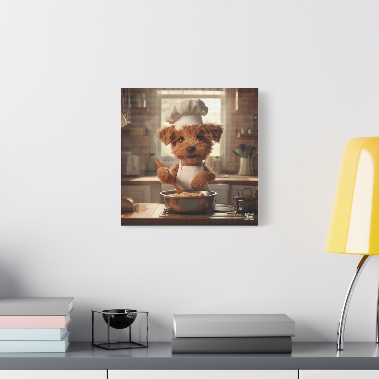 Airedale Puppy Chef Canvas Art