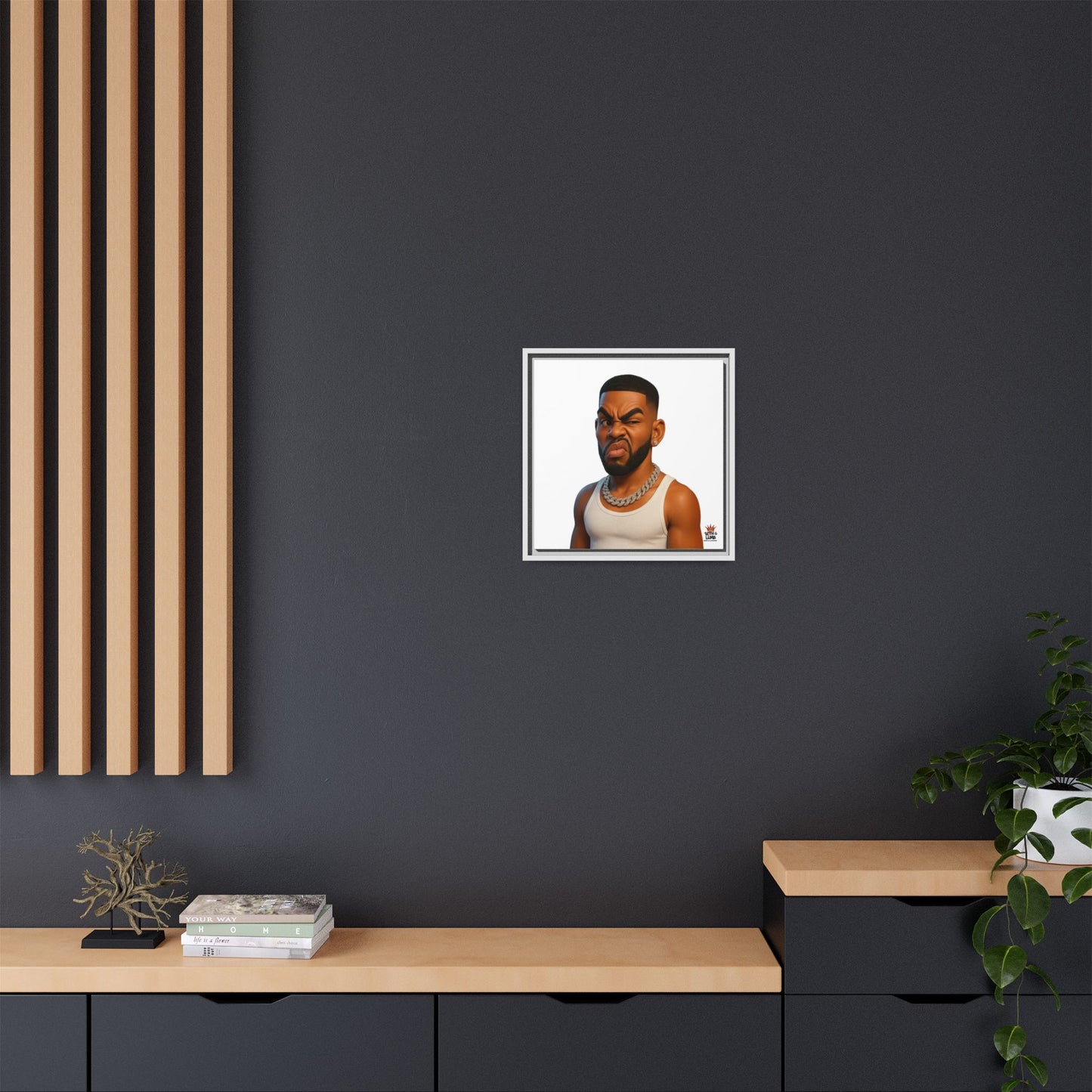 Man Funky Face - Canvas Art