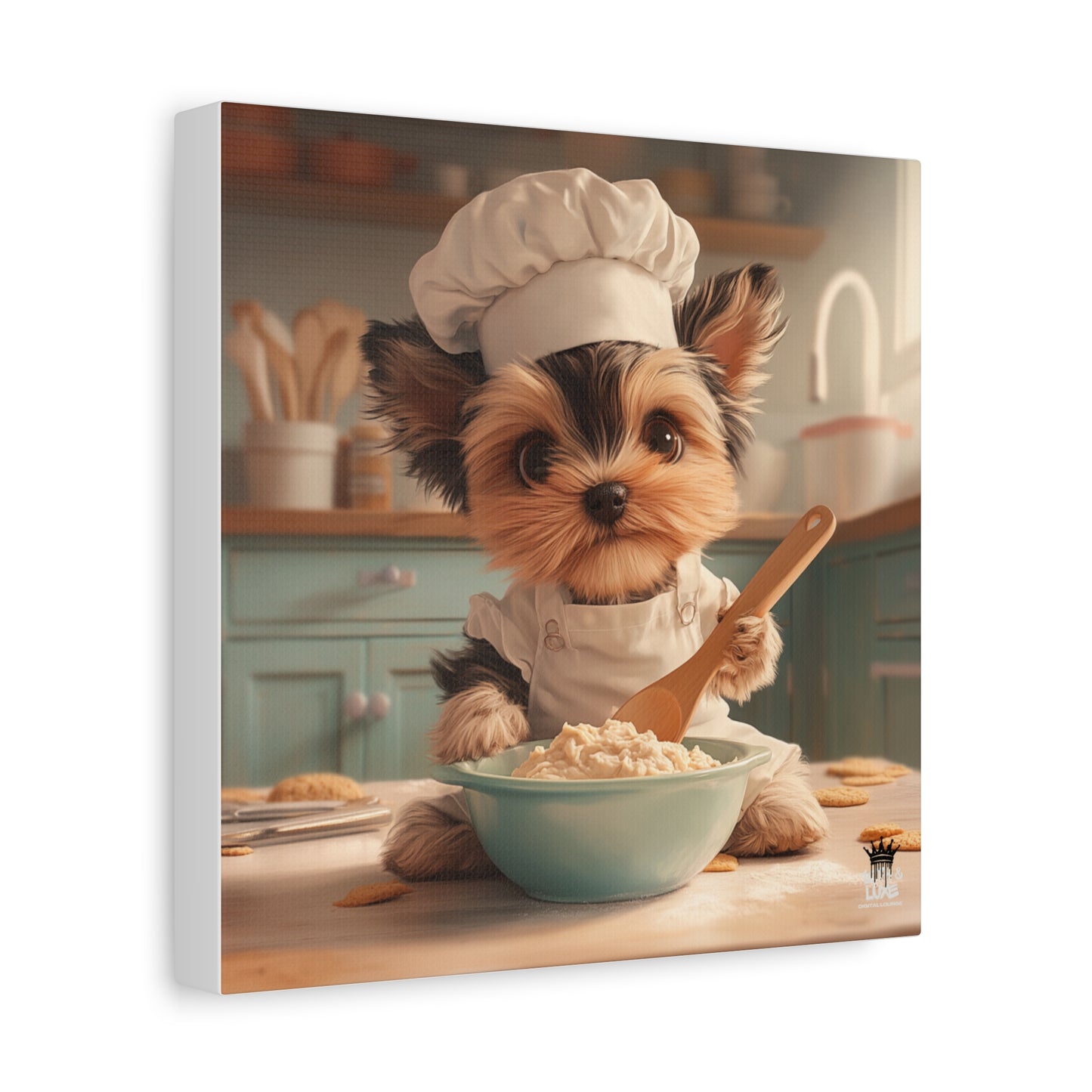 Yorkshire Puppy Chef Canvas Art