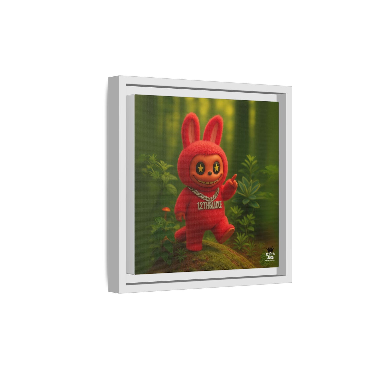 Plush Monster Red - Canvas Art