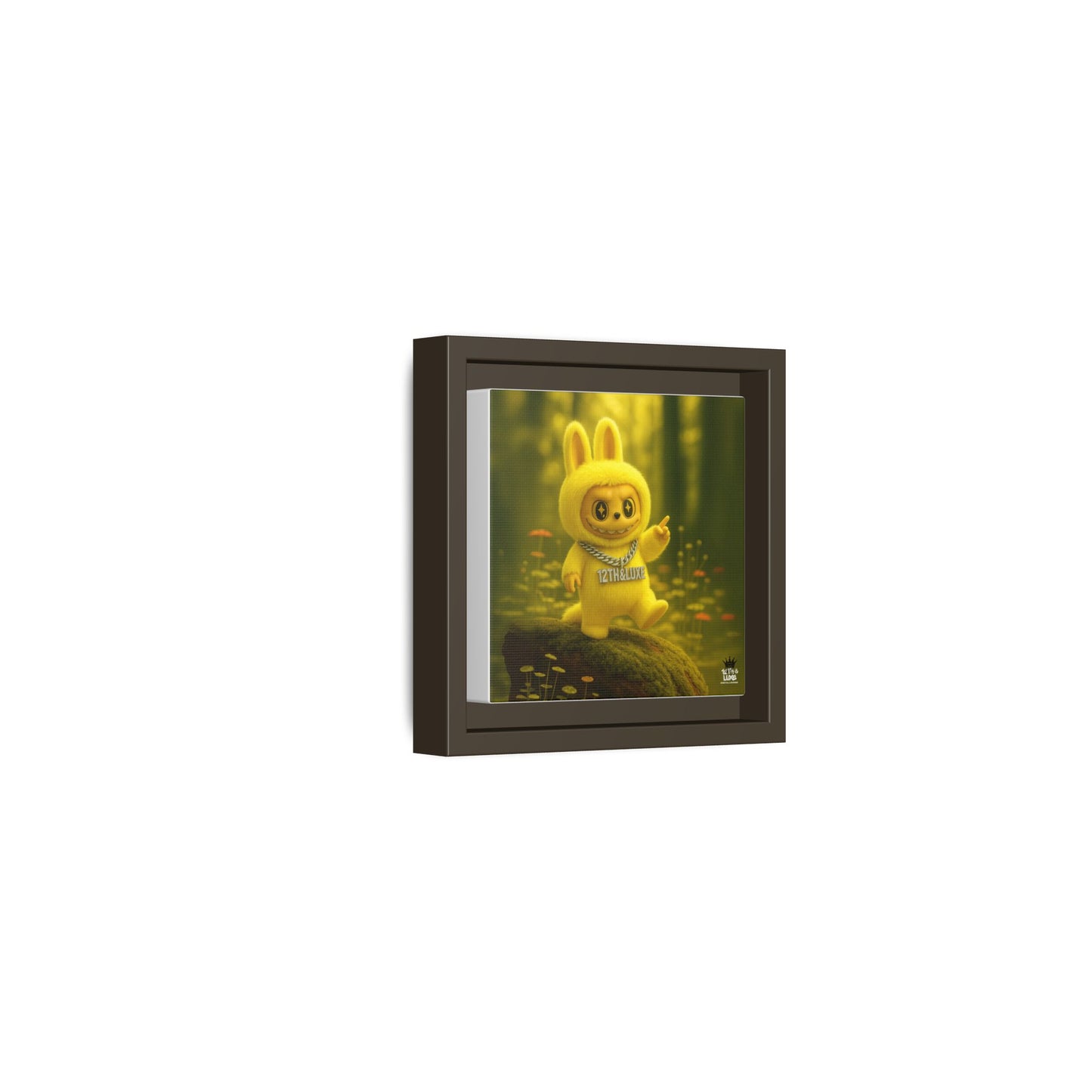 Plush Monster Yellow - Canvas Art