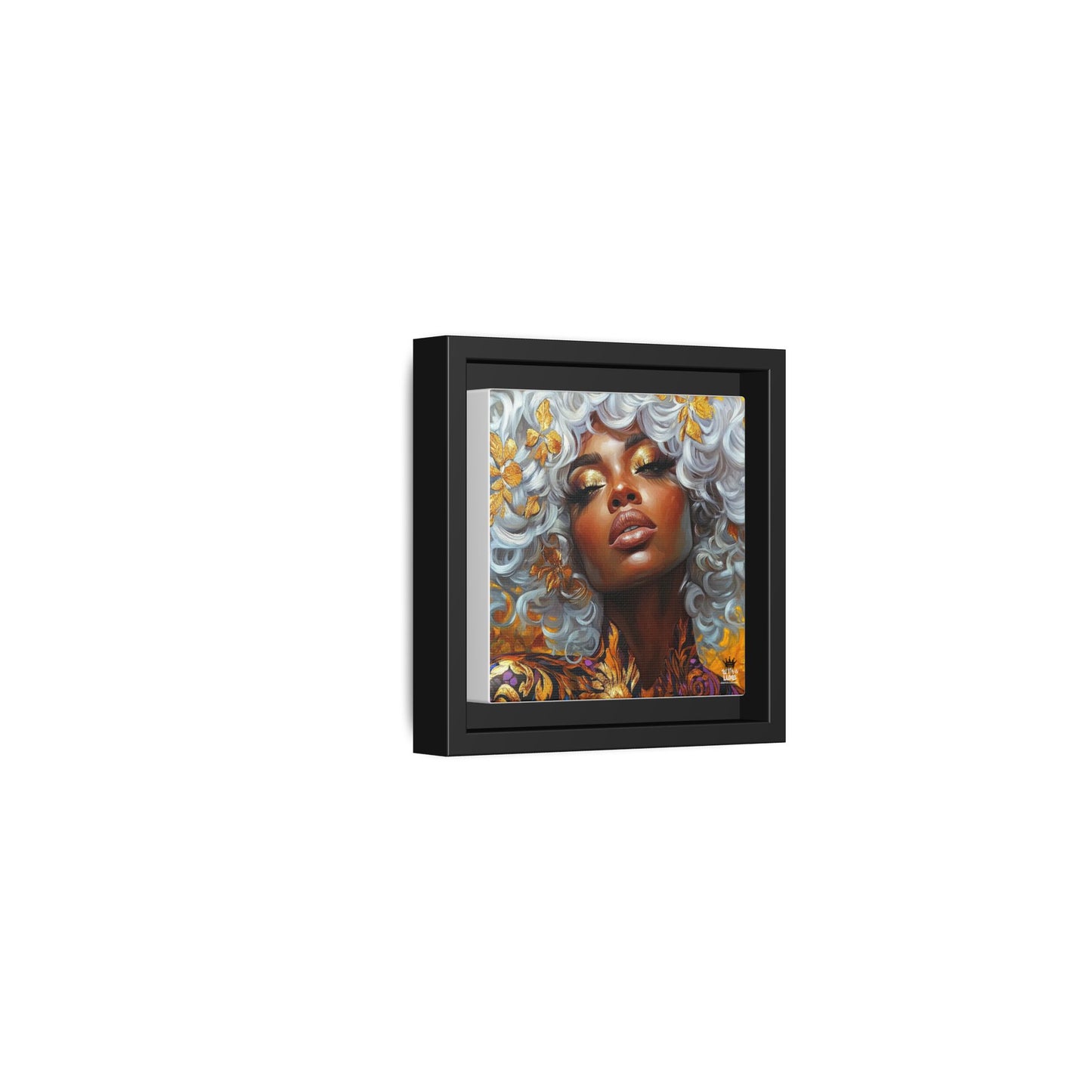 Vibrant Framed Canvas Art - Bold Beauty Portrait