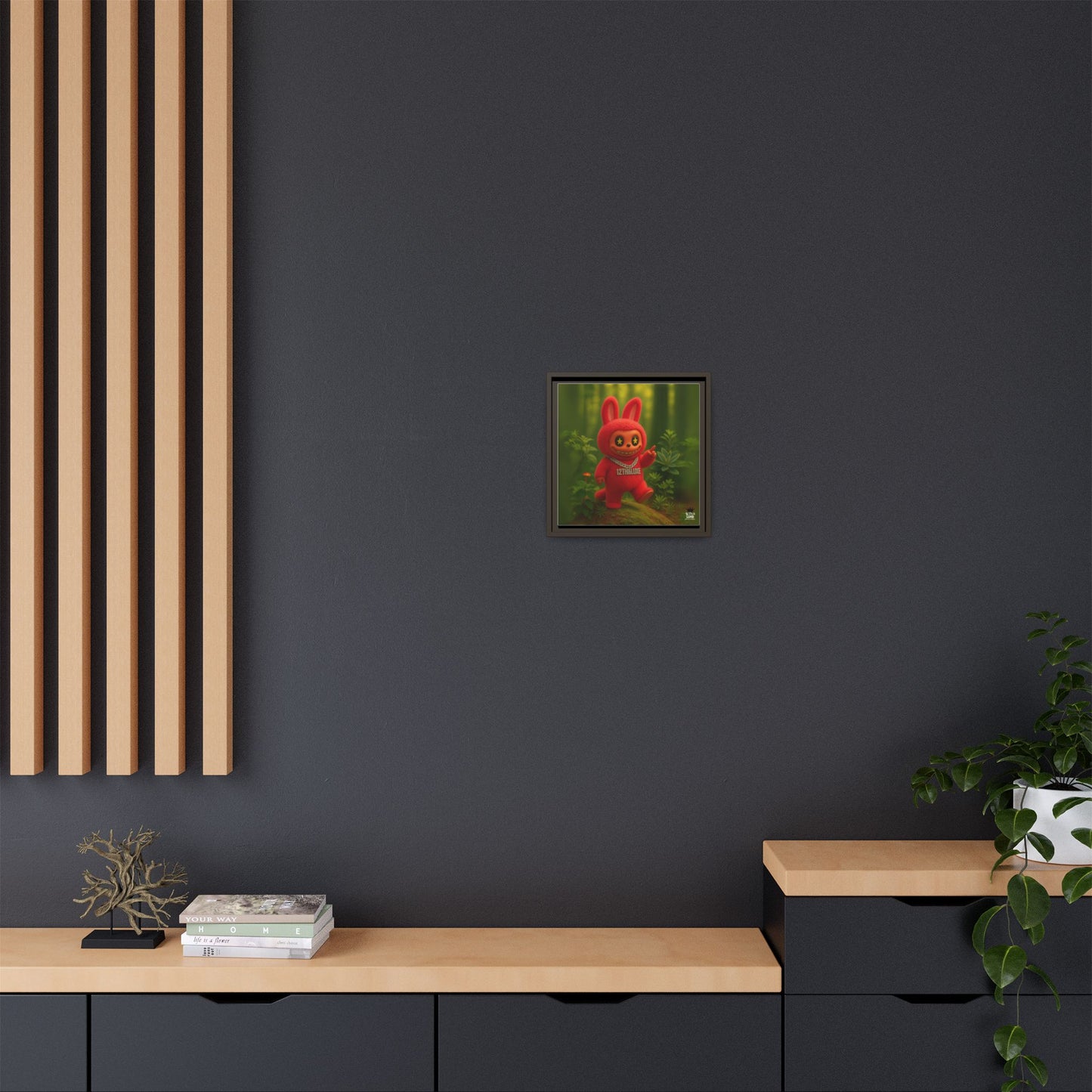 Plush Monster Red - Canvas Art
