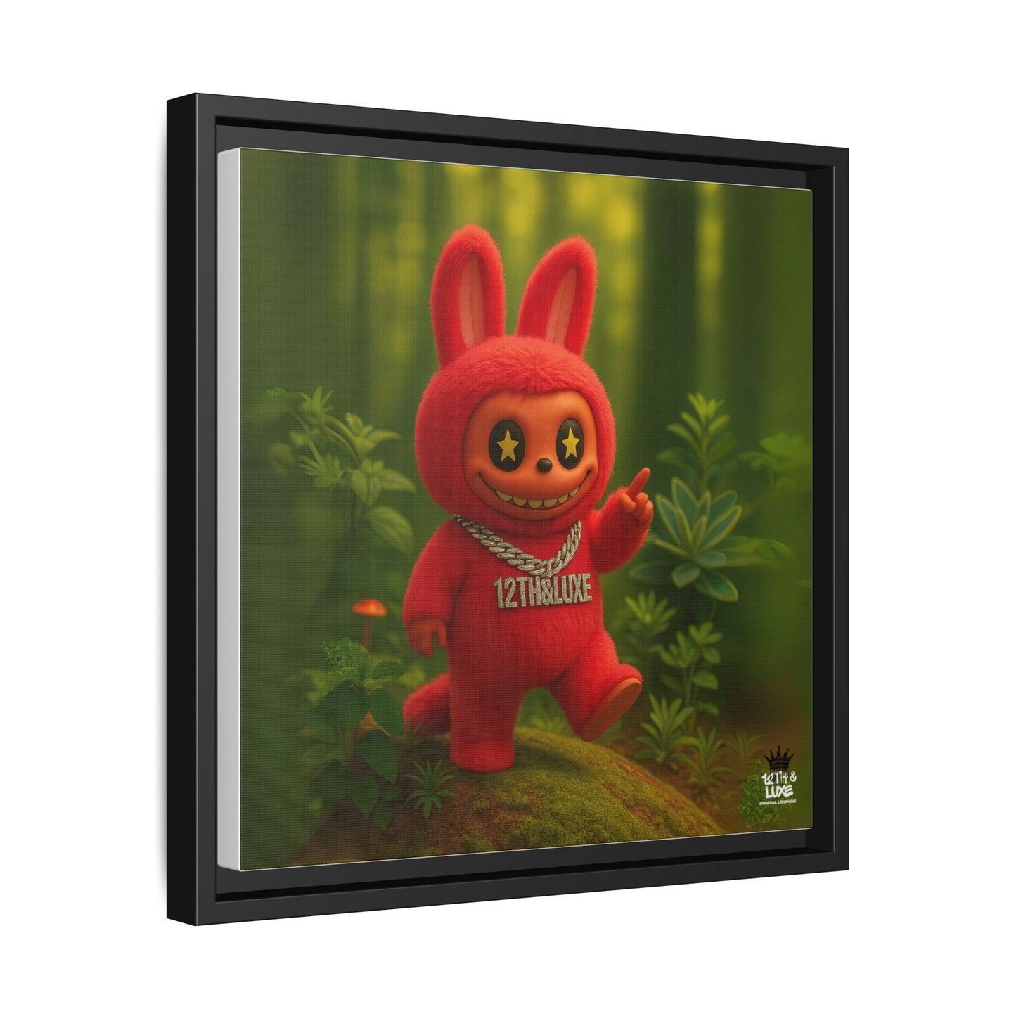 Plush Monster Red - Canvas Art