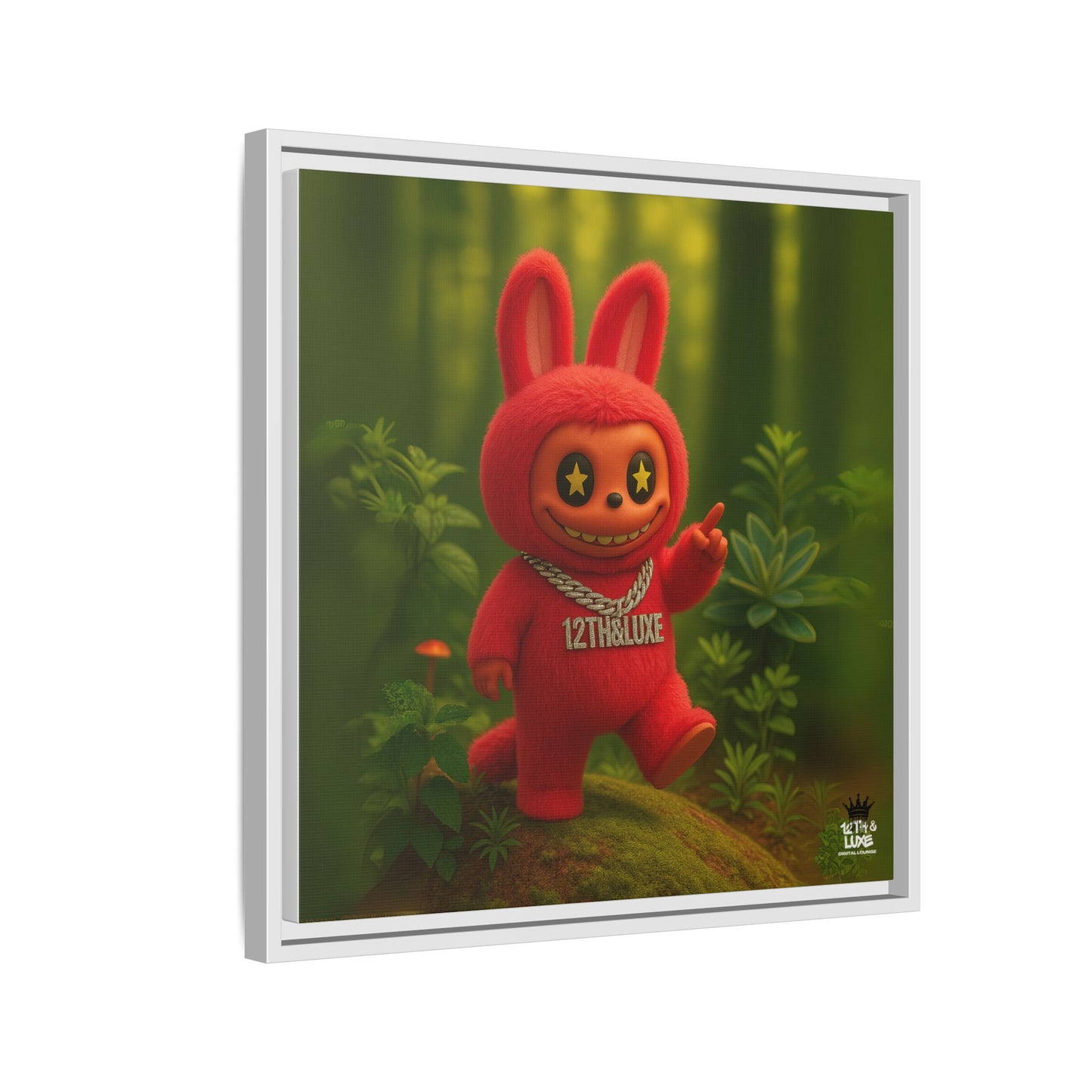 Plush Monster Red - Canvas Art