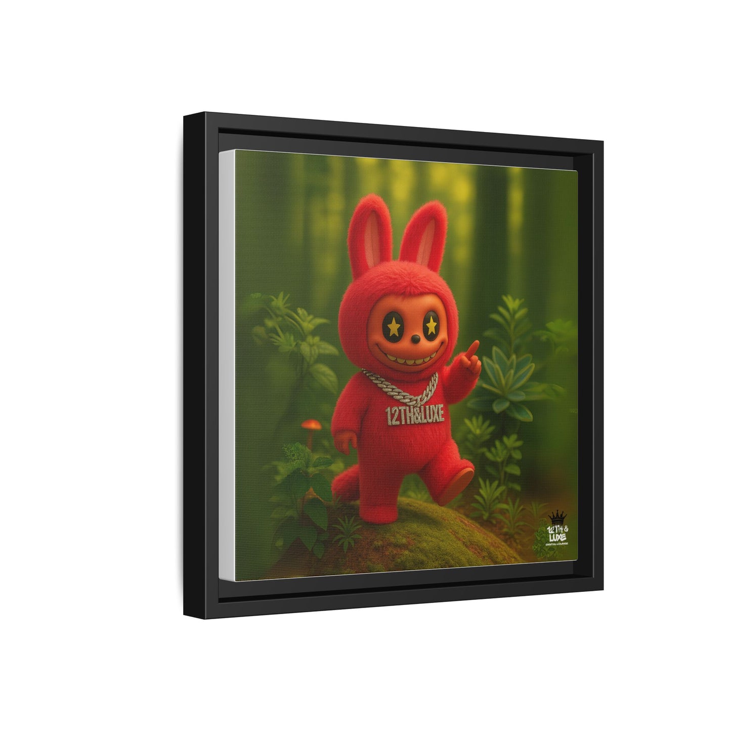 Plush Monster Red - Canvas Art