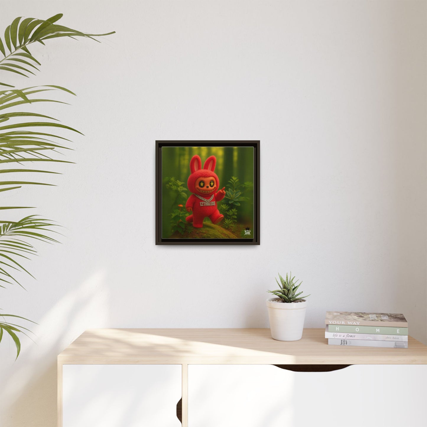 Plush Monster Red - Canvas Art