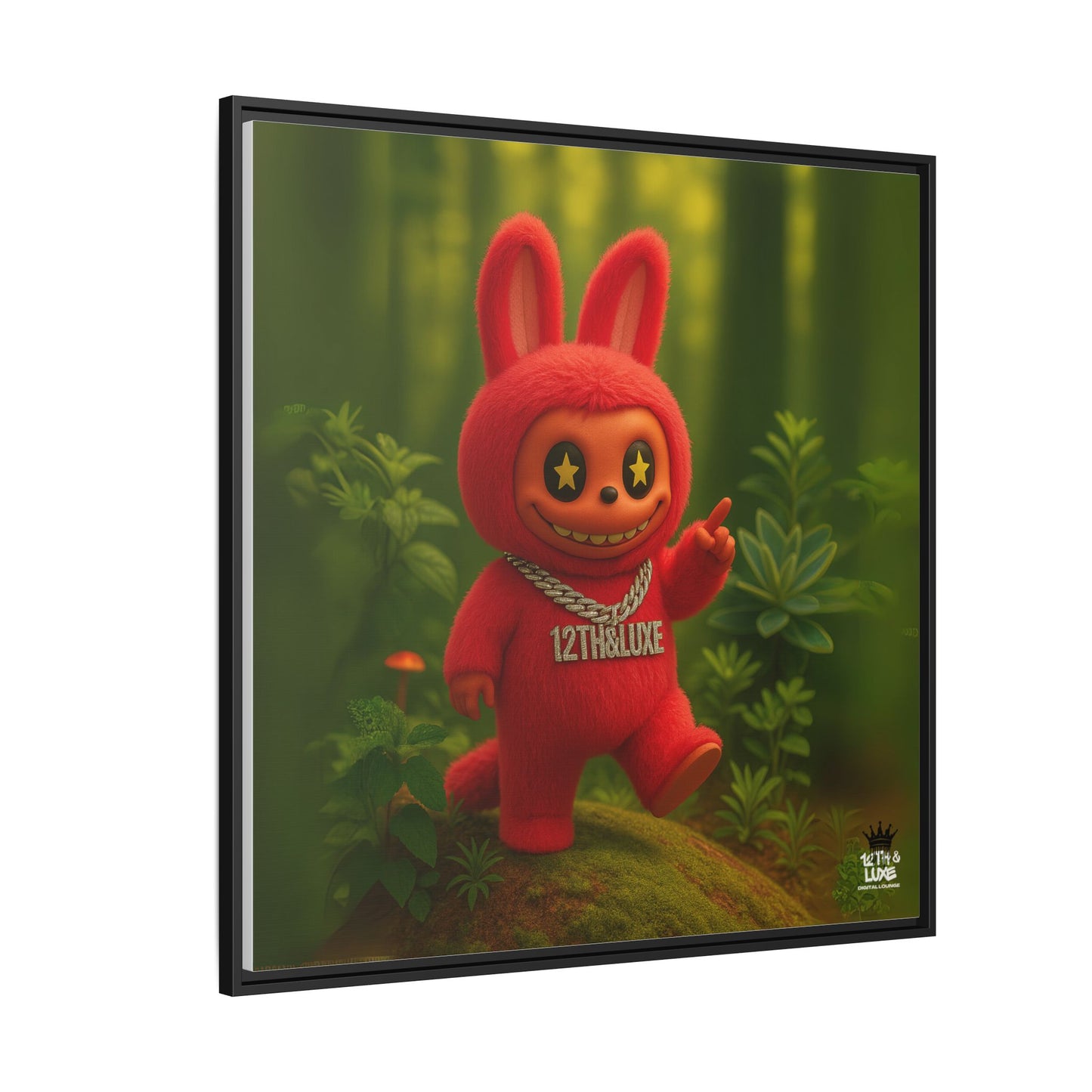 Plush Monster Red - Canvas Art