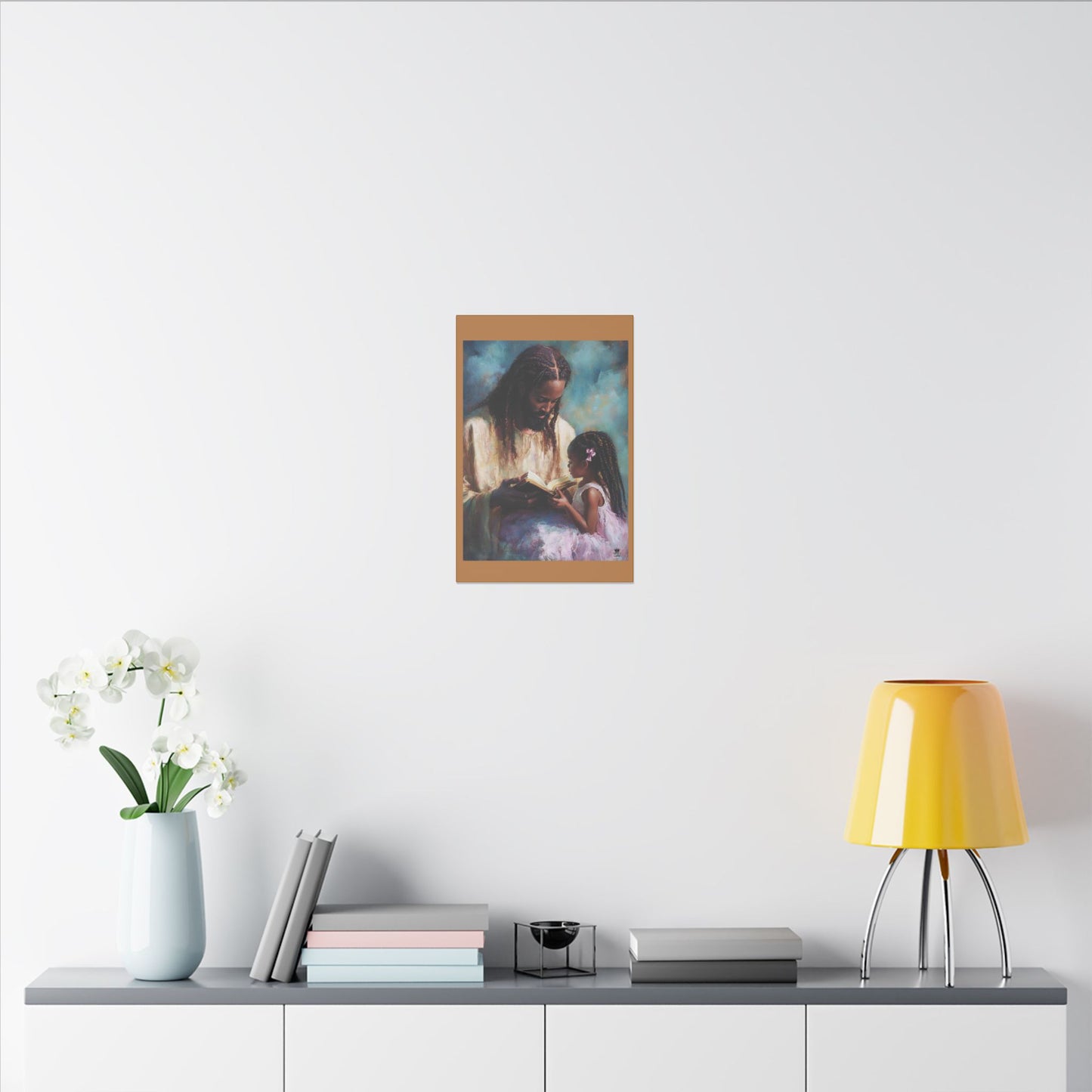 Jesus Reading, Matte Canvas, Stretched, 0.75" (Vertical)