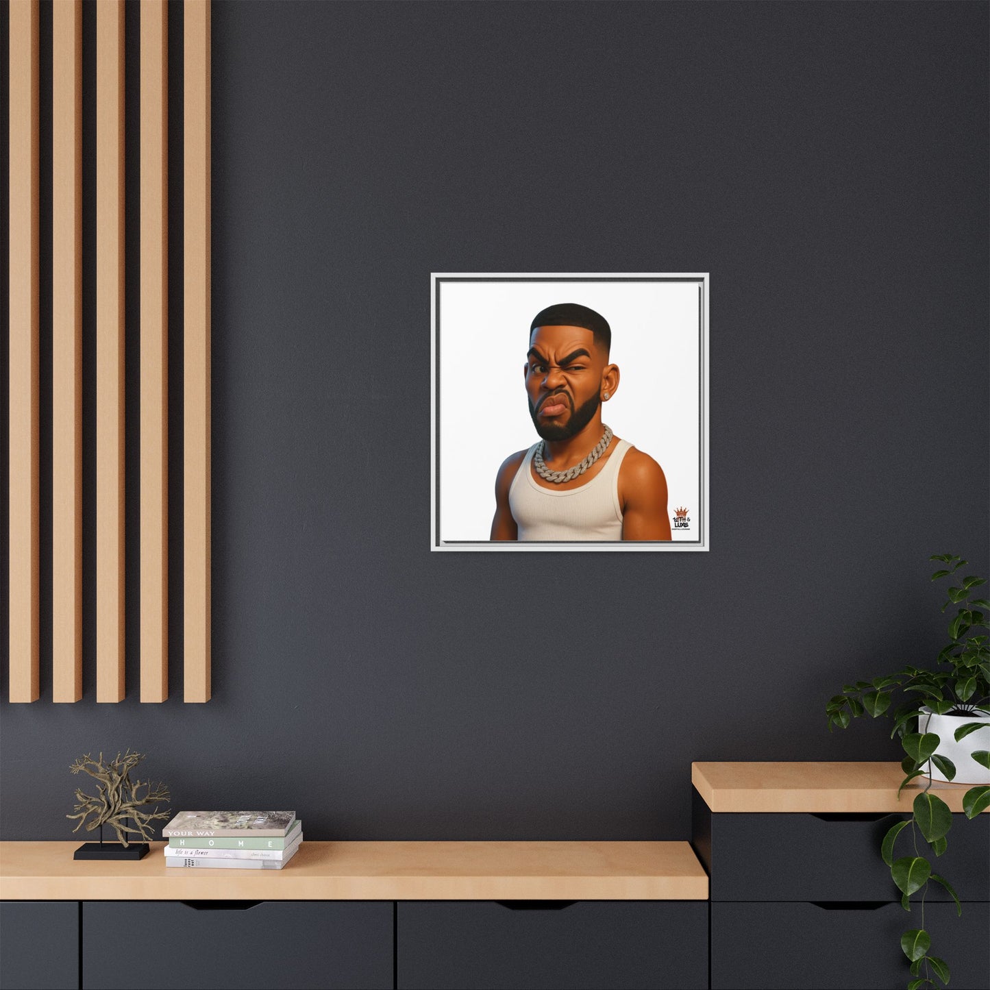 Man Funky Face - Canvas Art