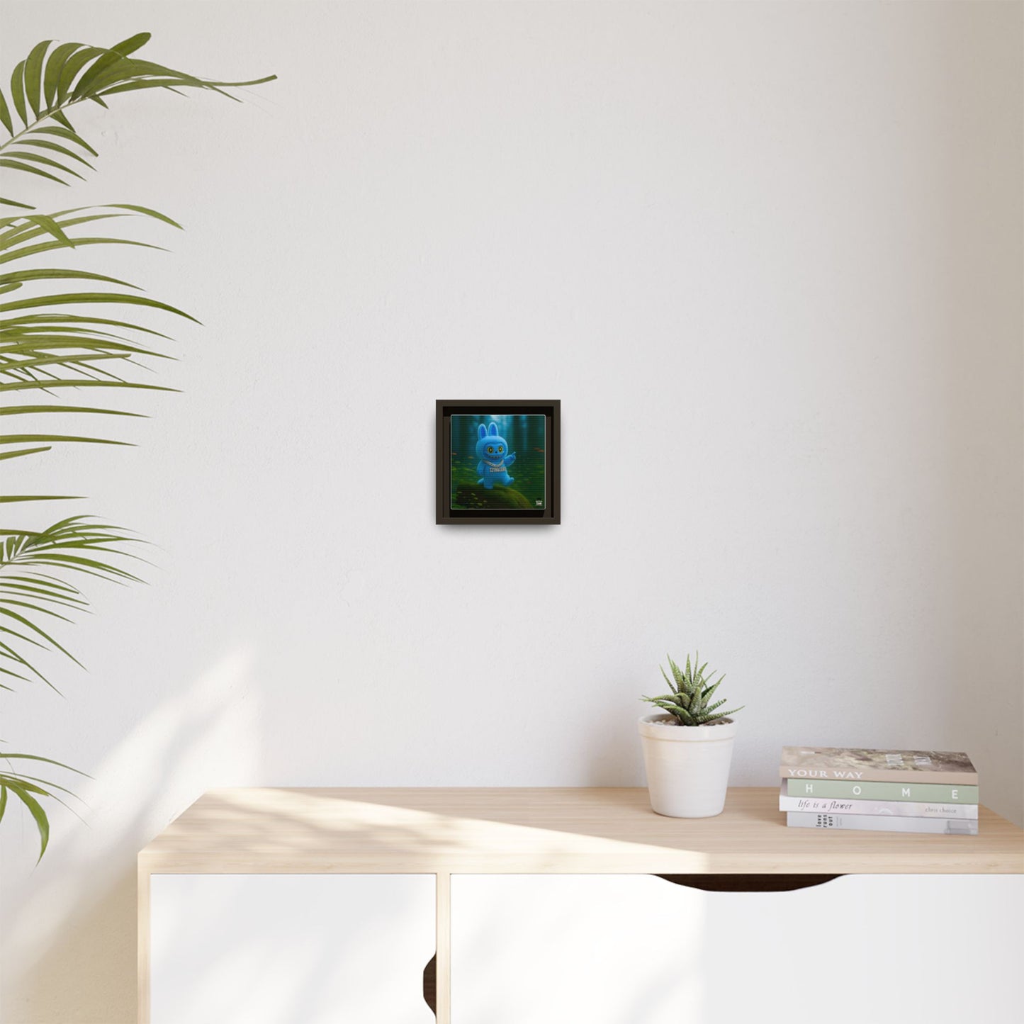 Plush Monster Blue - Canvas Art