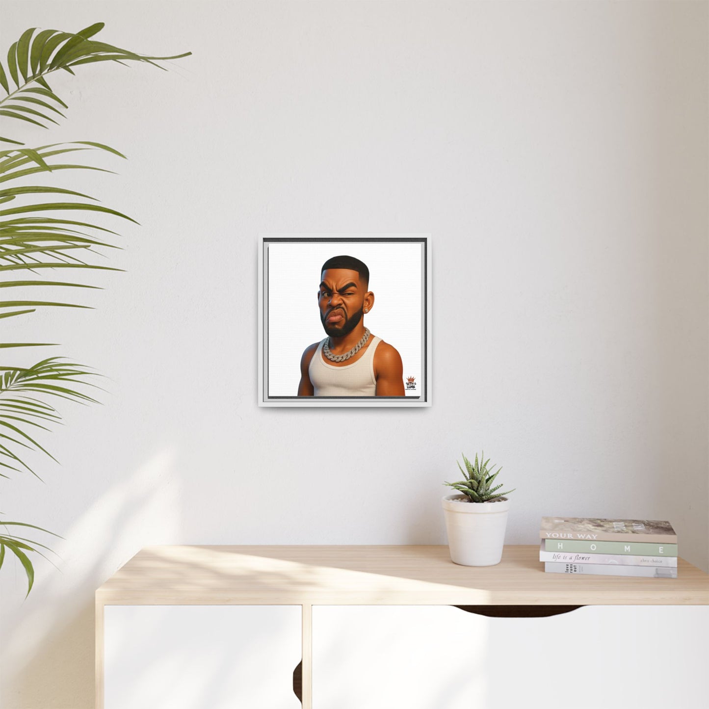 Man Funky Face - Canvas Art