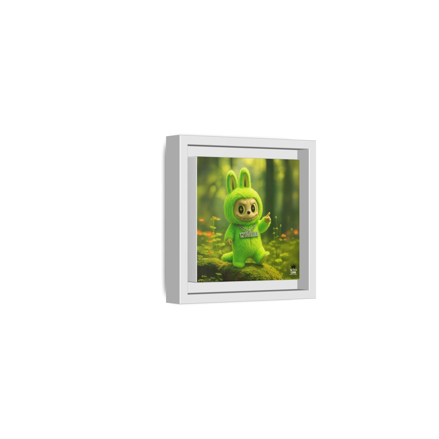 Plush Monster Green - Canvas Art