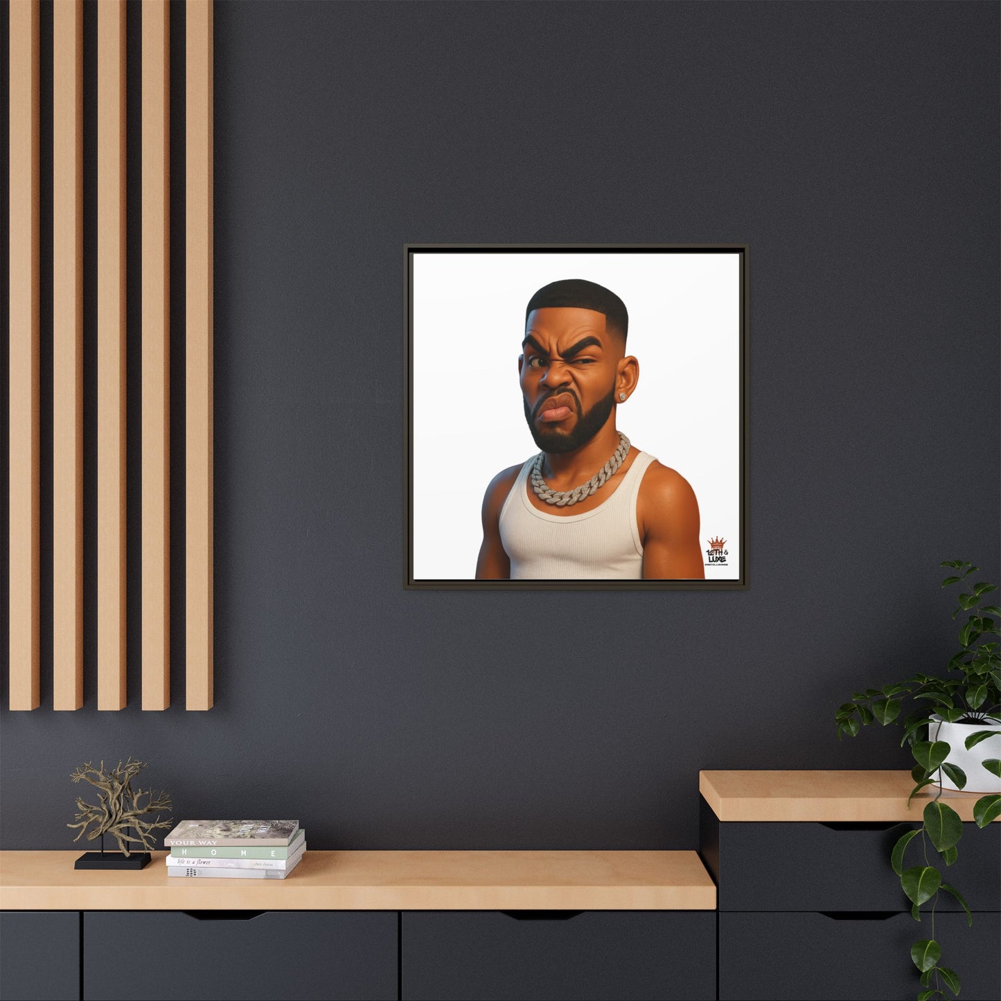 Man Funky Face - Canvas Art
