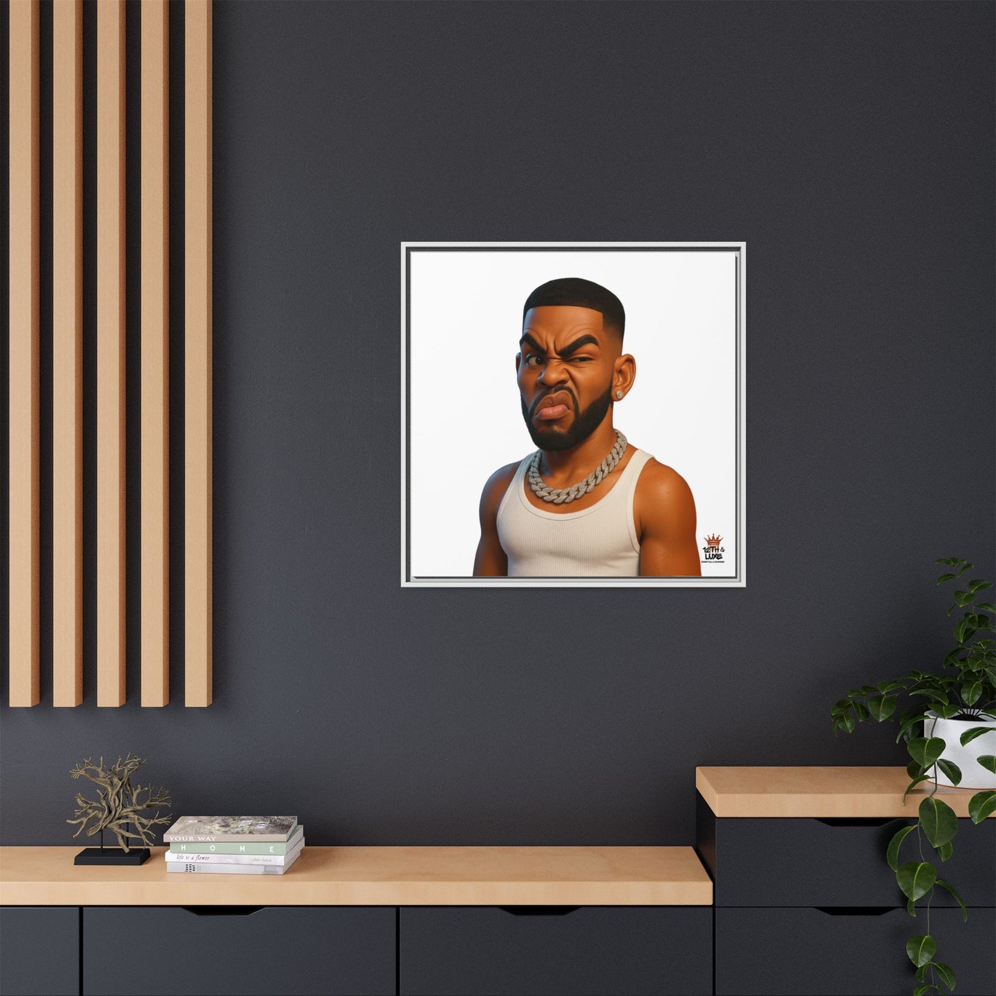 Man Funky Face - Canvas Art