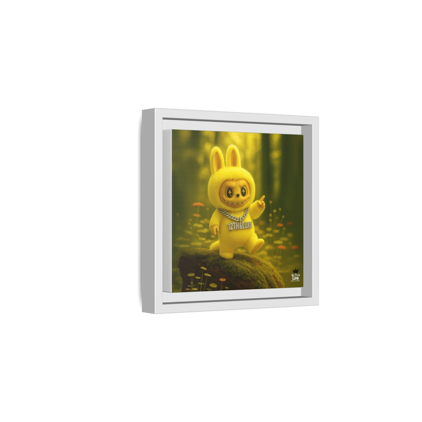 Plush Monster Yellow - Canvas Art