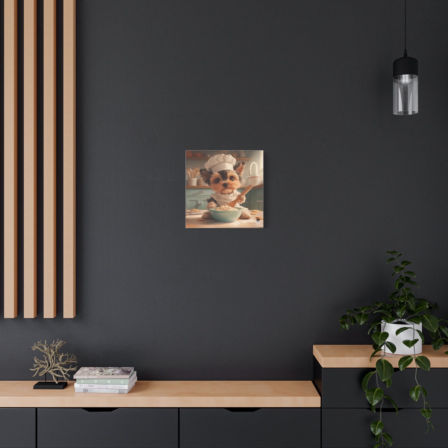 Yorkshire Puppy Chef Canvas Art