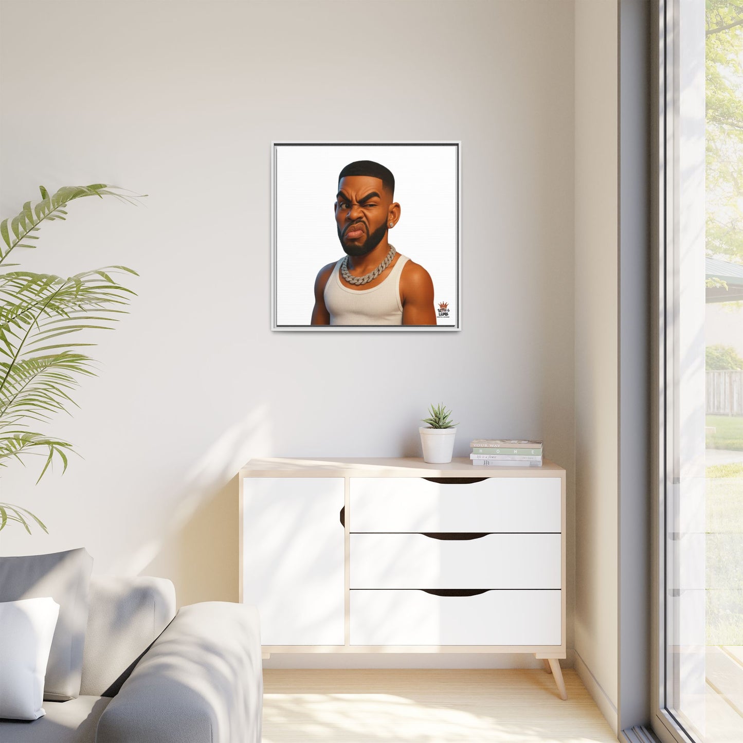 Man Funky Face - Canvas Art