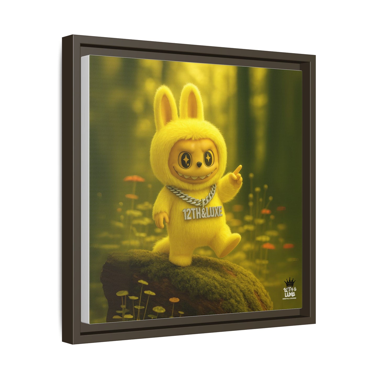 Plush Monster Yellow - Canvas Art