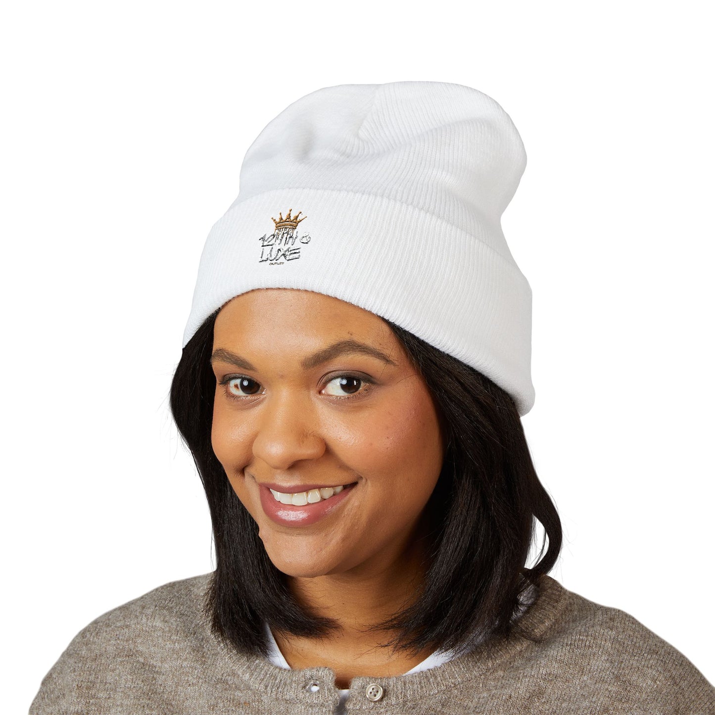 Embroidered Cuffed Beanie