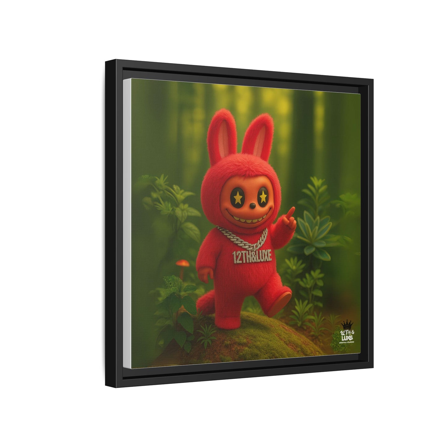 Plush Monster Red - Canvas Art