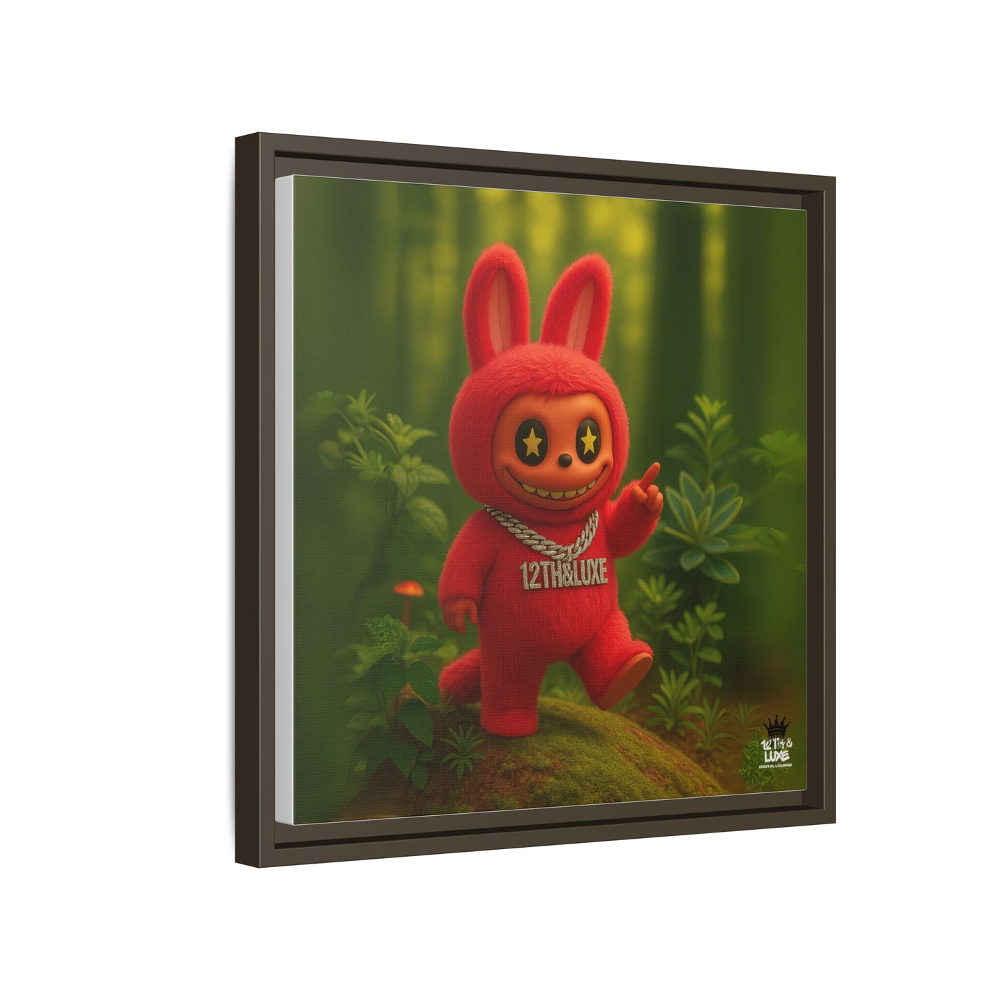 Plush Monster Red - Canvas Art