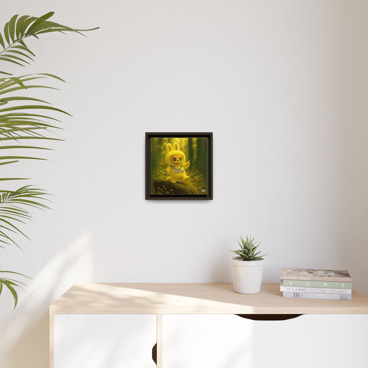 Plush Monster Yellow - Canvas Art