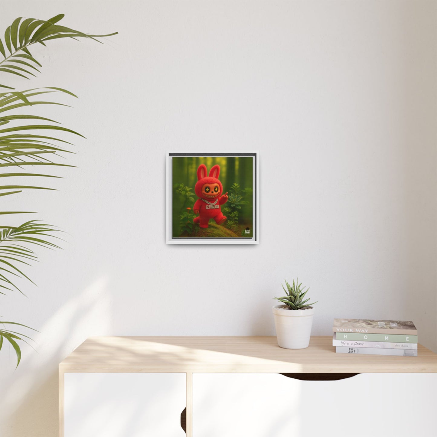 Plush Monster Red - Canvas Art