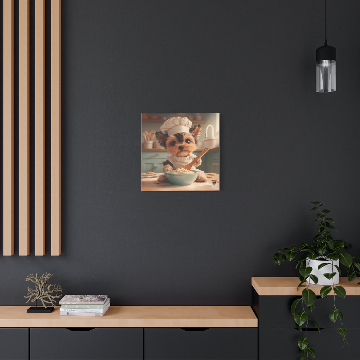 Yorkshire Puppy Chef Canvas Art