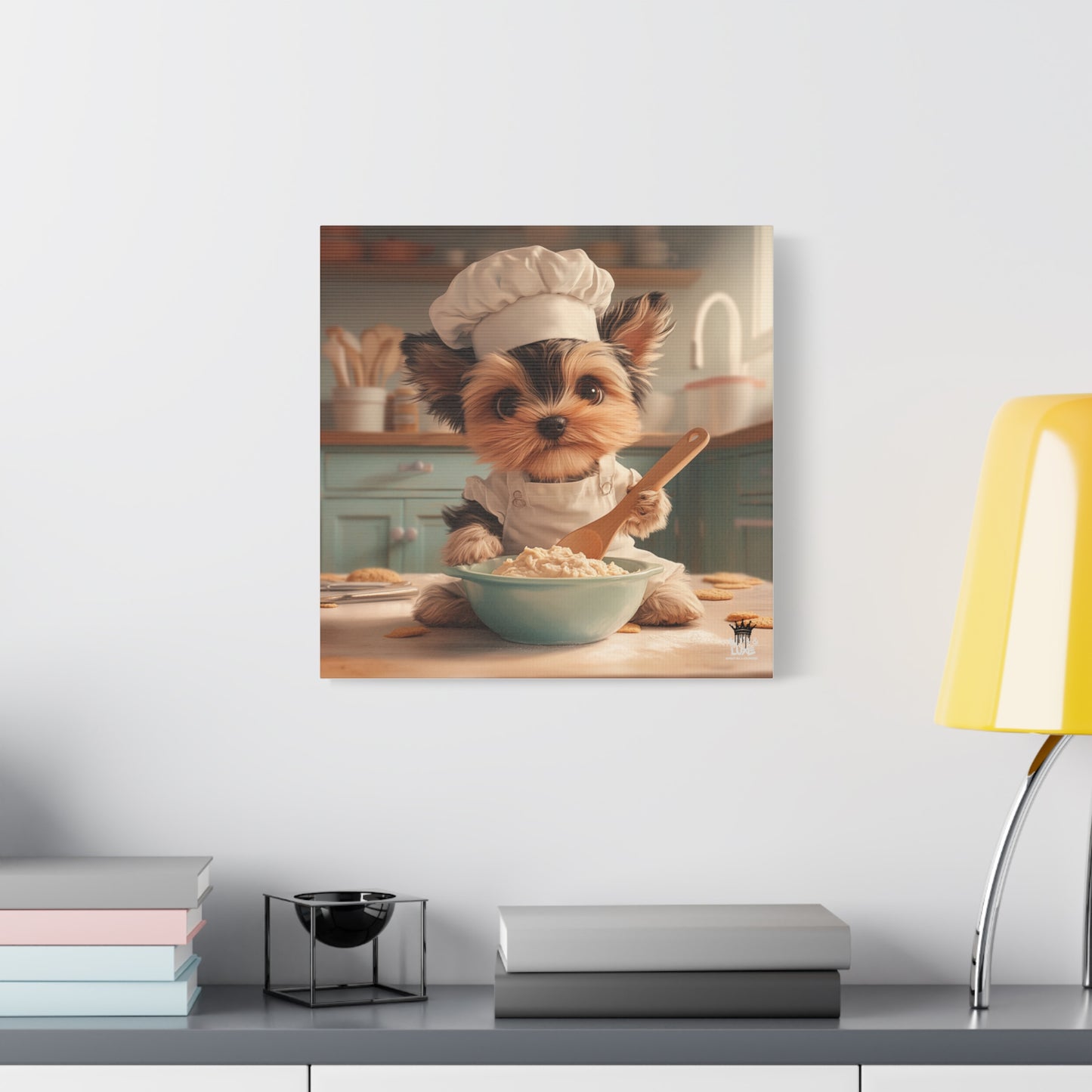 Yorkshire Puppy Chef Canvas Art