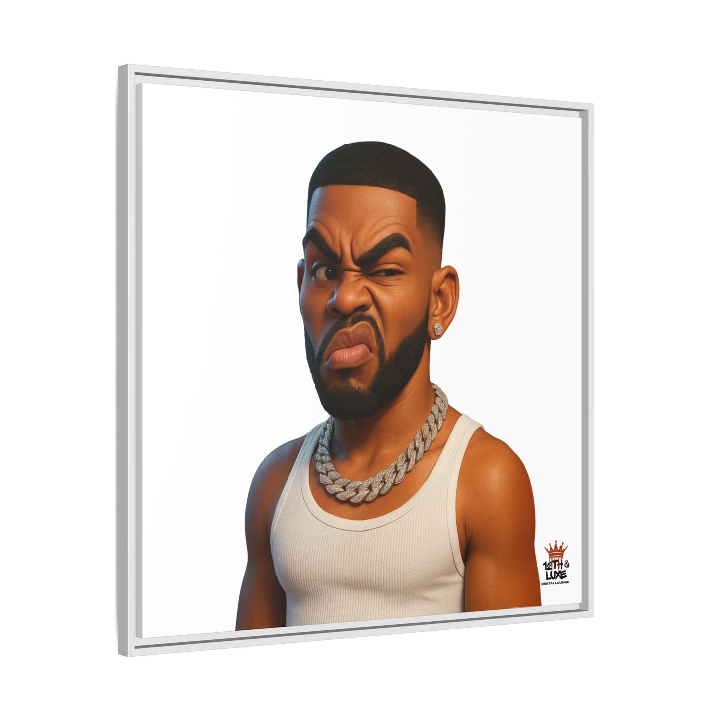 Man Funky Face - Canvas Art