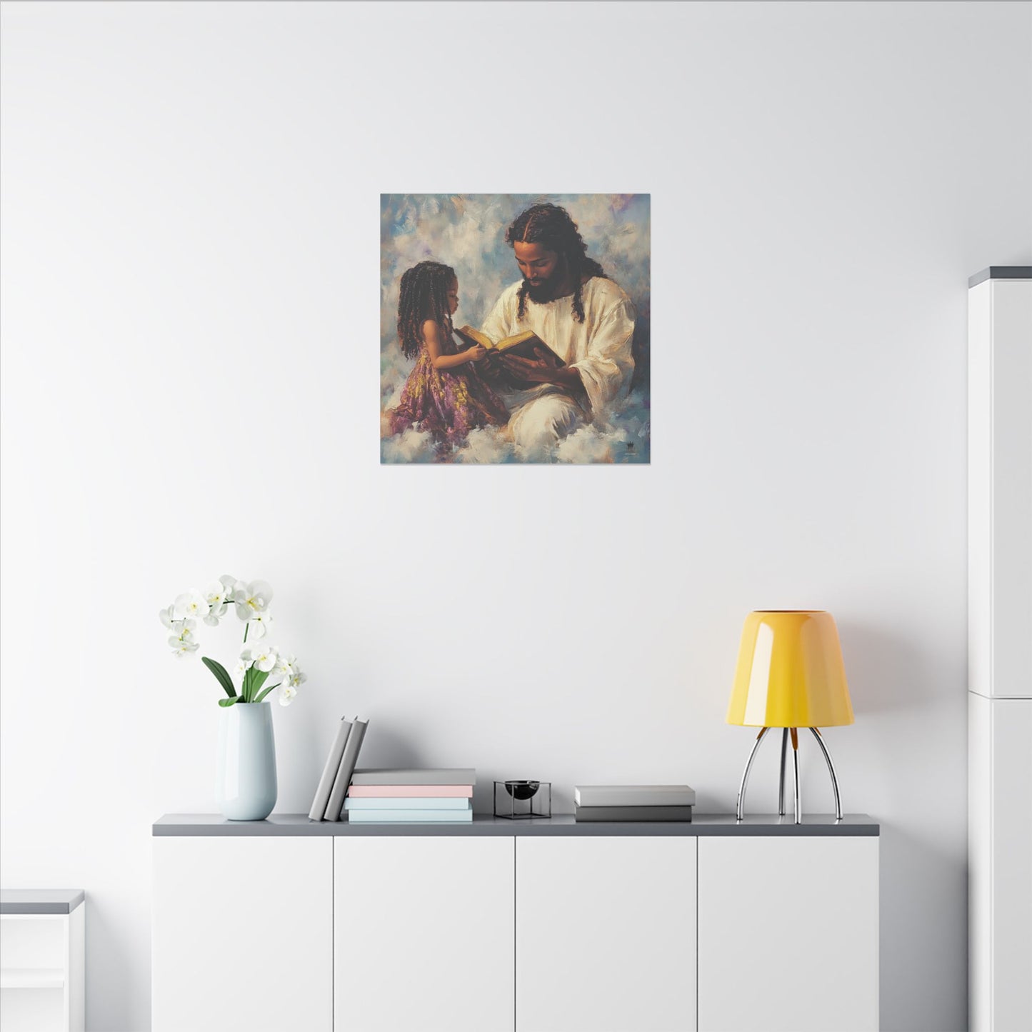 Jesus Reading, Matte Canvas, Stretched, 0.75"