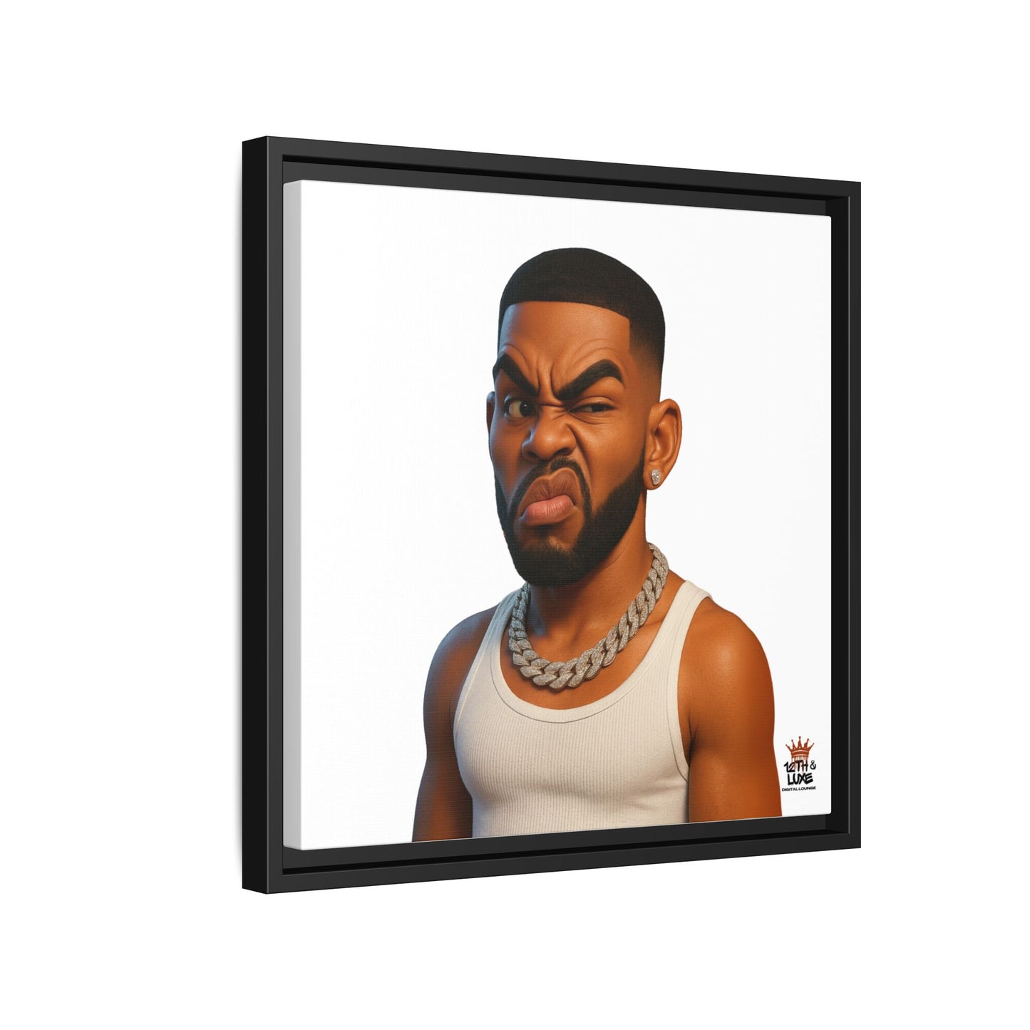 Man Funky Face - Canvas Art