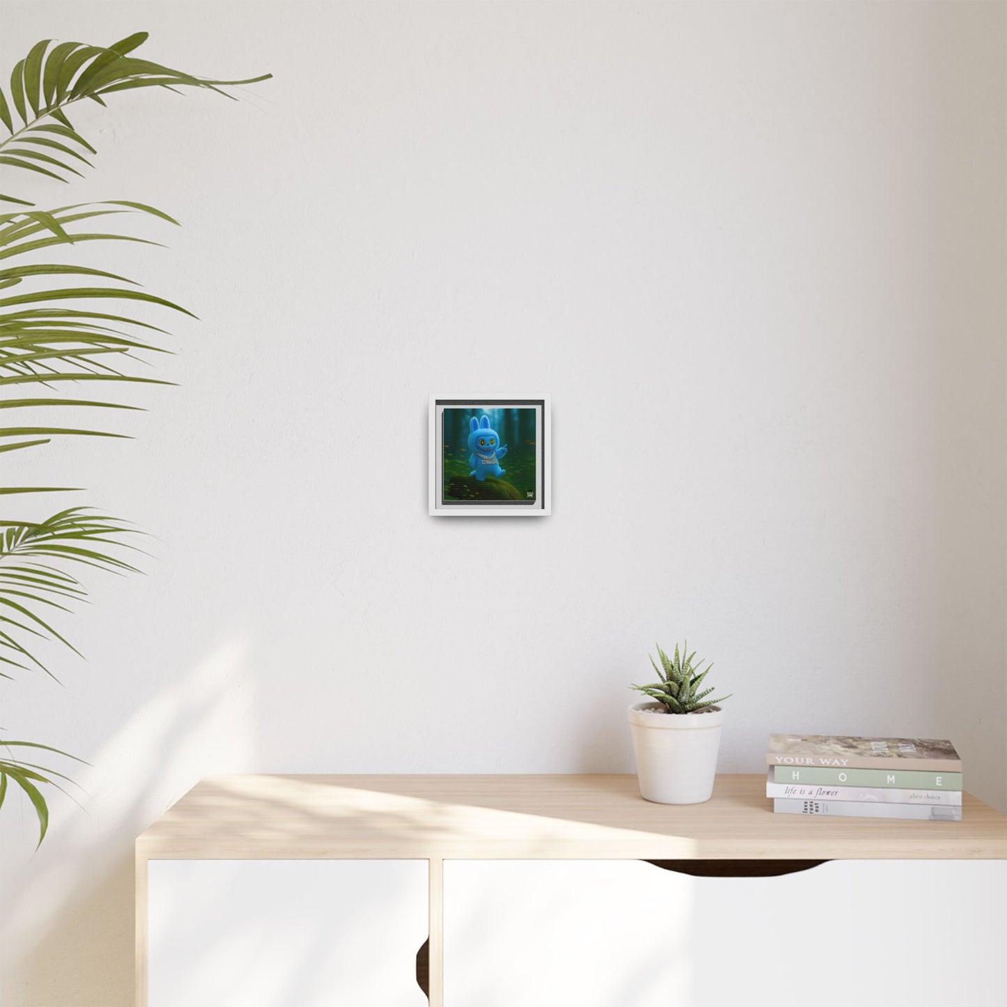 Plush Monster Blue - Canvas Art