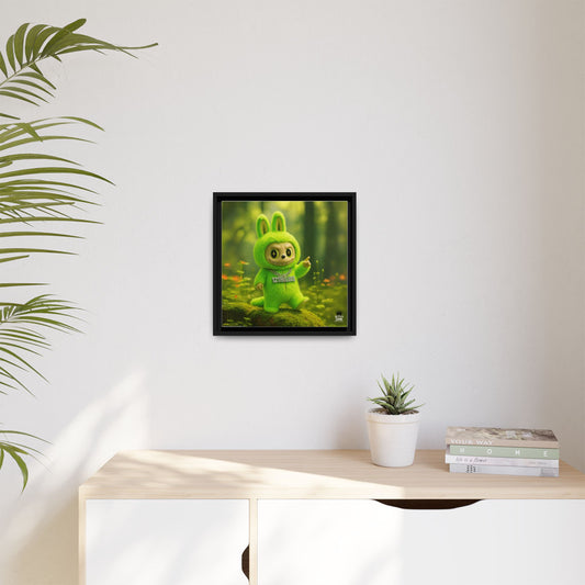 Plush Monster Green - Canvas Art