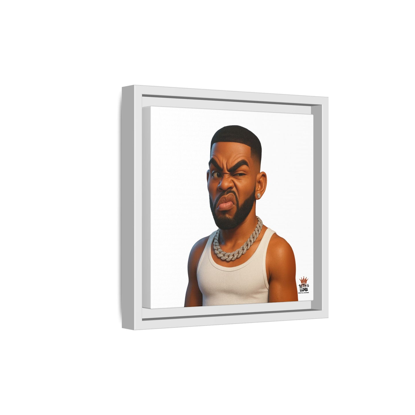 Man Funky Face - Canvas Art
