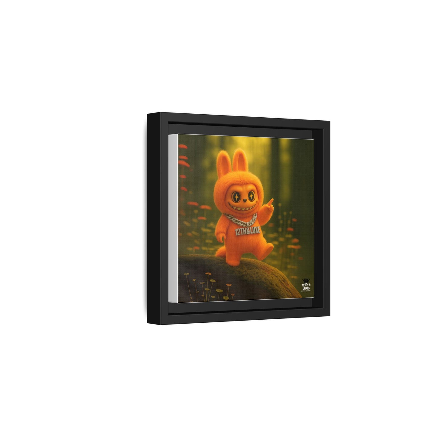 Plush Monster Orange - Canvas Art