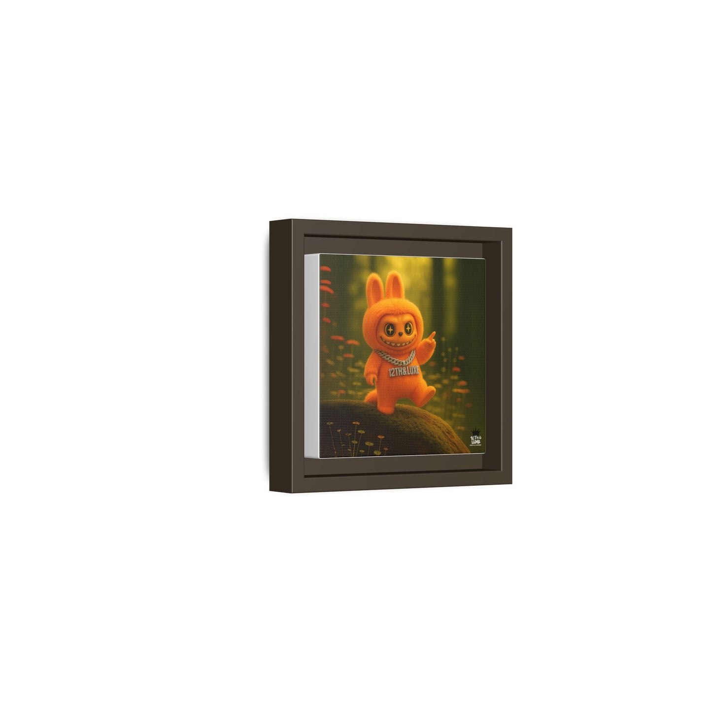 Plush Monster Orange - Canvas Art