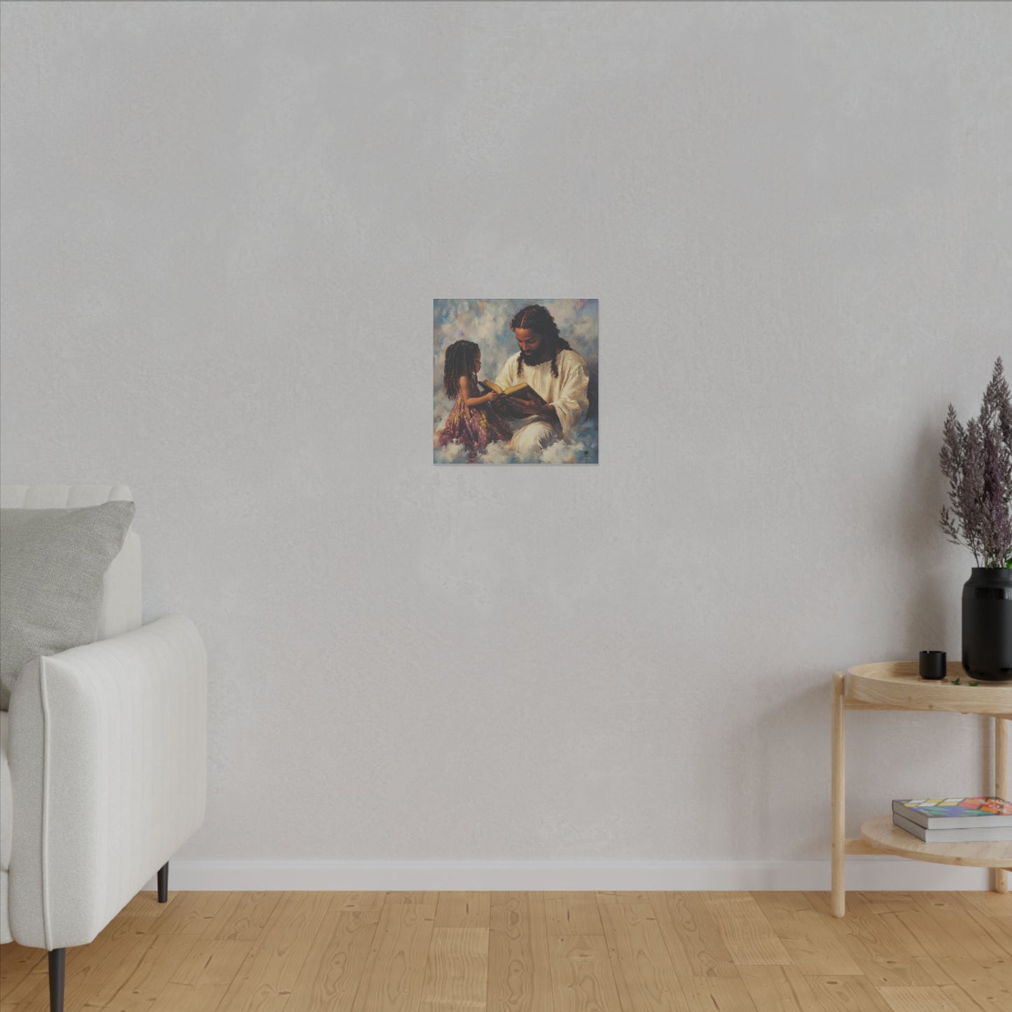 Jesus Reading, Matte Canvas, Stretched, 0.75"
