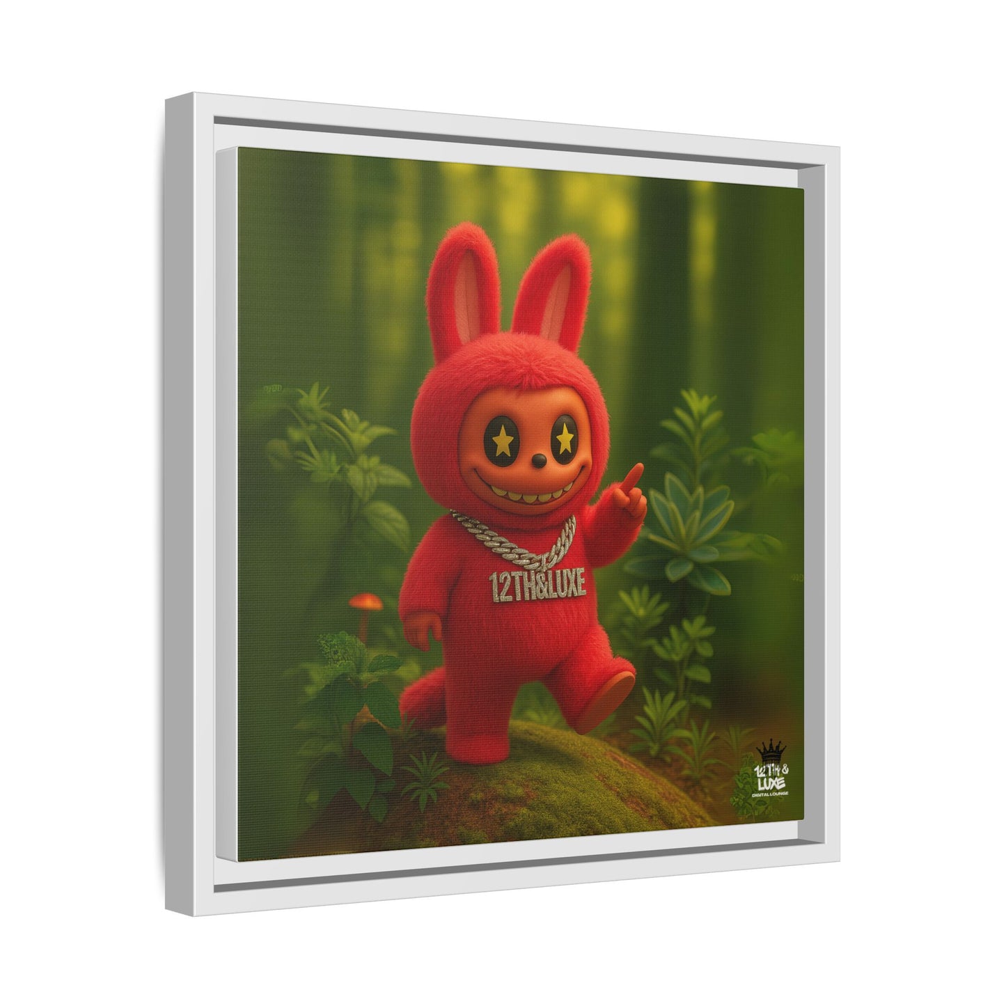 Plush Monster Red - Canvas Art