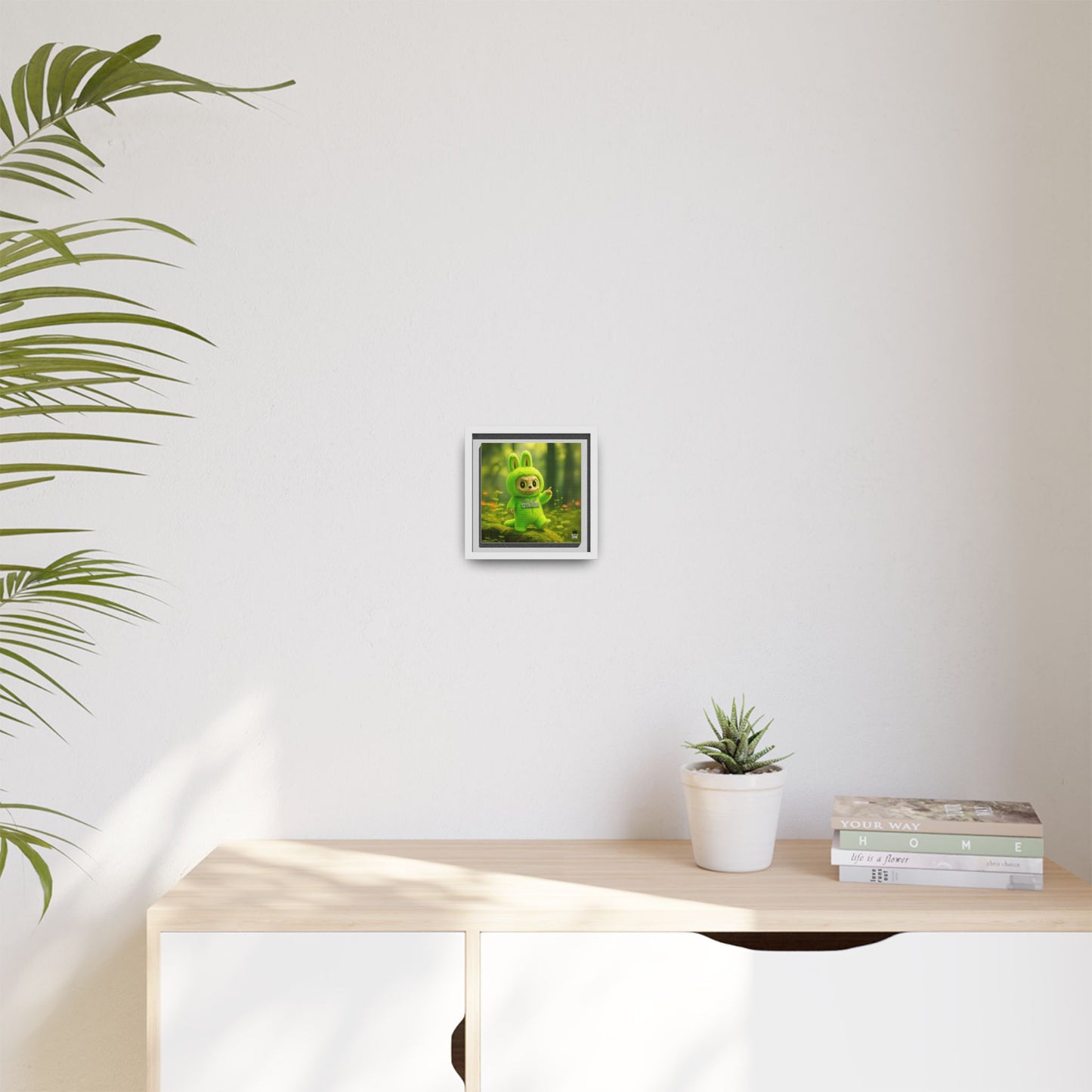 Plush Monster Green - Canvas Art