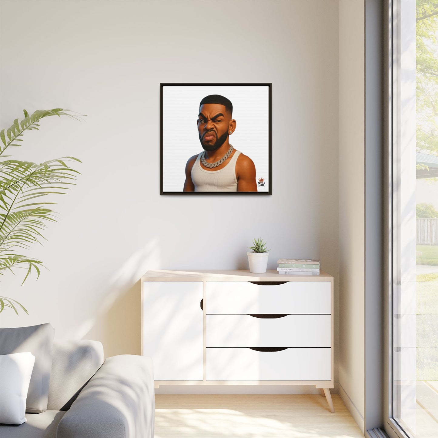 Man Funky Face - Canvas Art