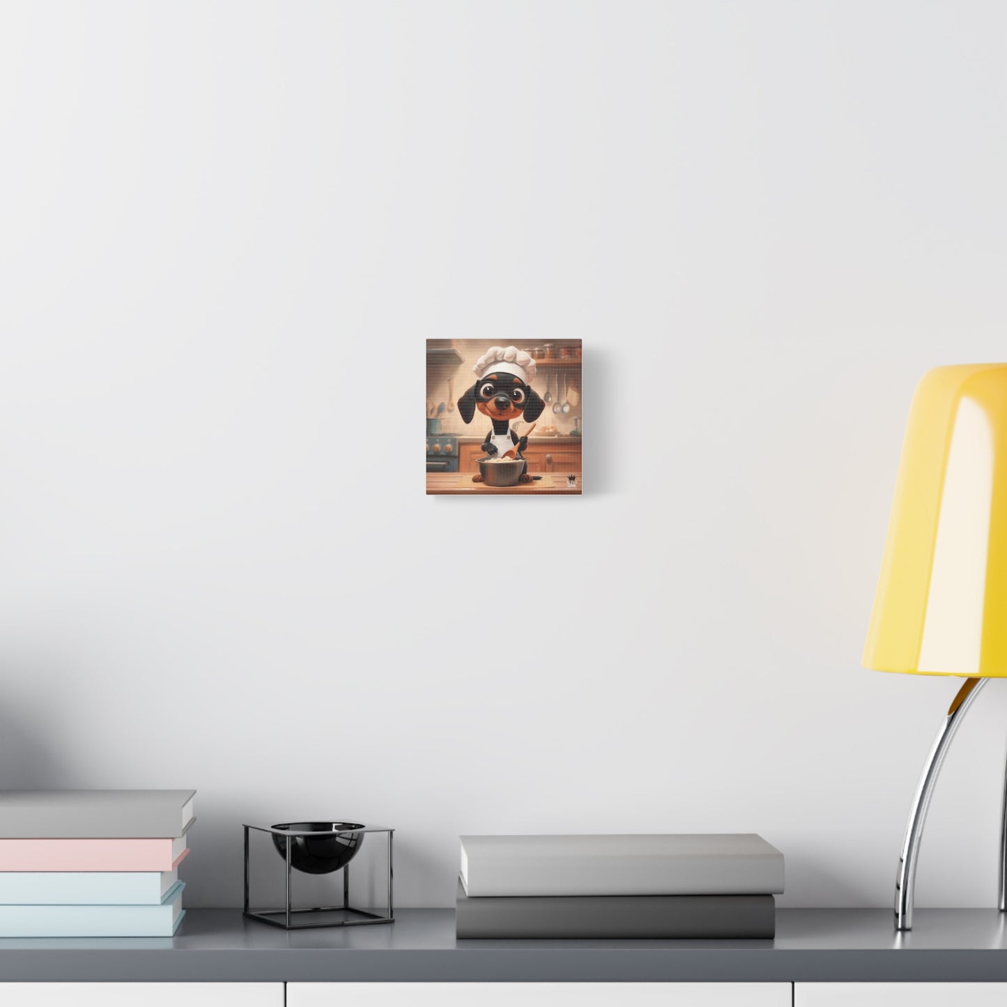 Doberman Puppy Chef Canvas Art