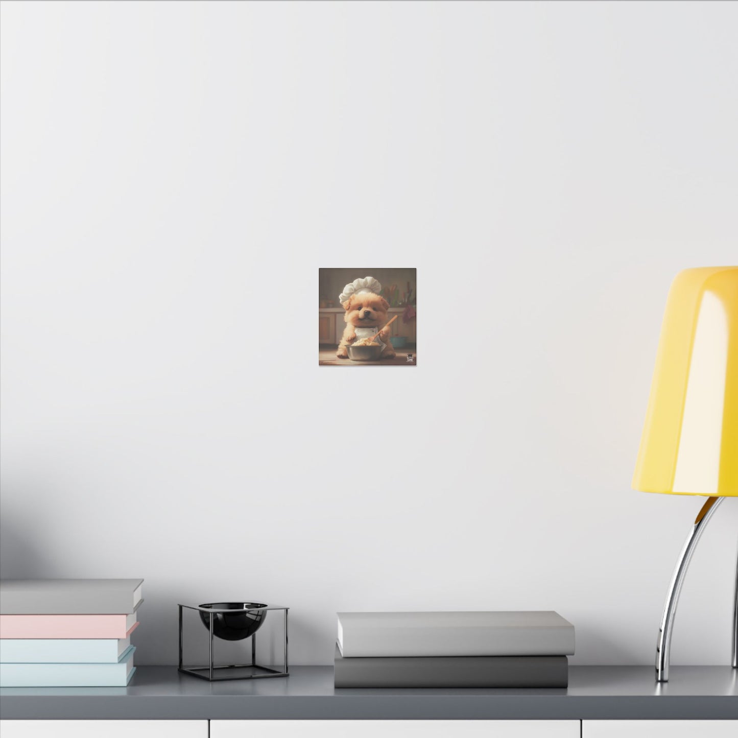 Chow Puppy Chef Canvas Art