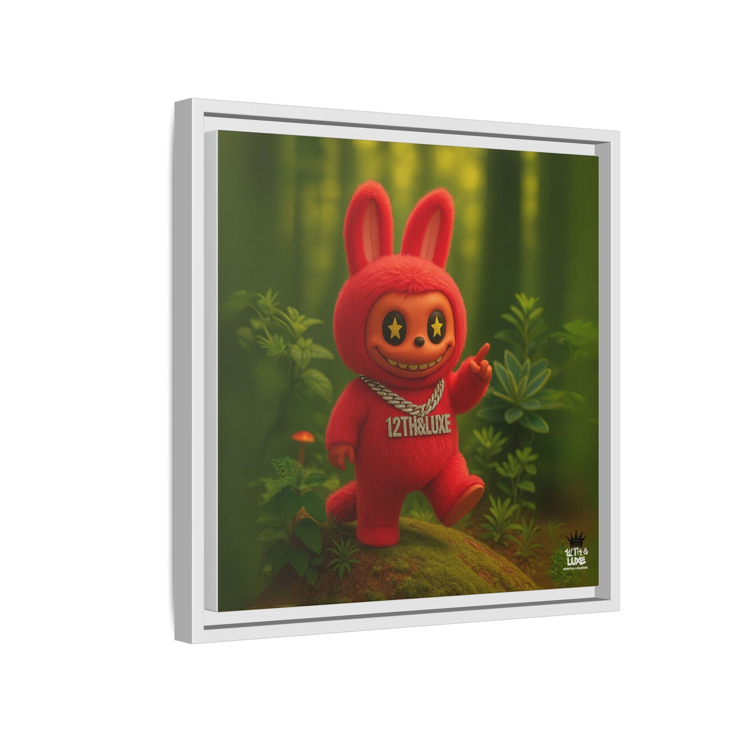 Plush Monster Red - Canvas Art