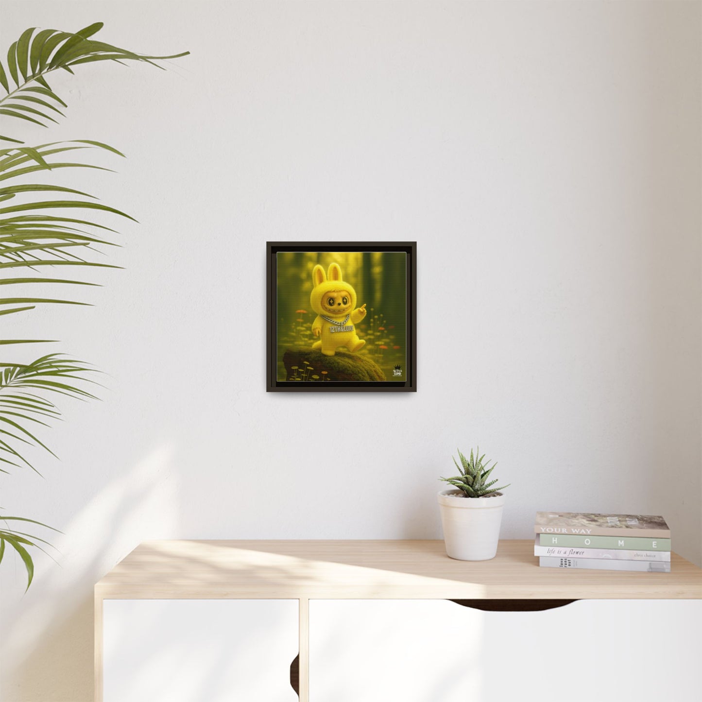 Plush Monster Yellow - Canvas Art