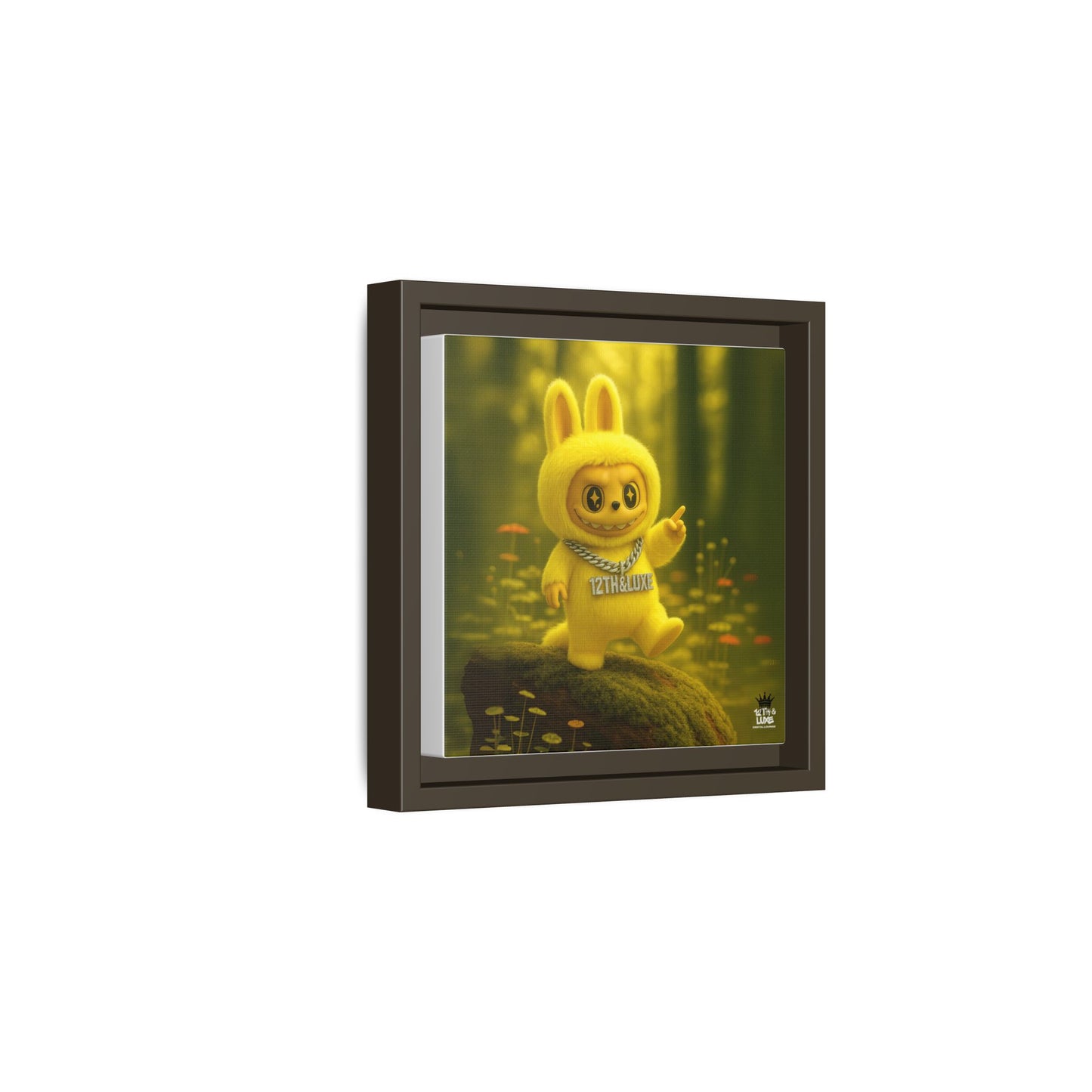 Plush Monster Yellow - Canvas Art