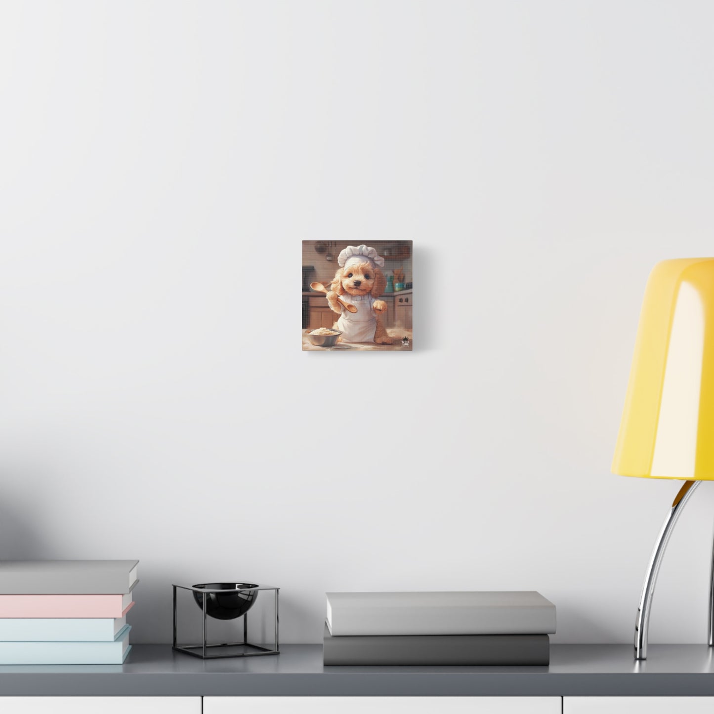 Goldendoodle Puppy Chef Canvas Art